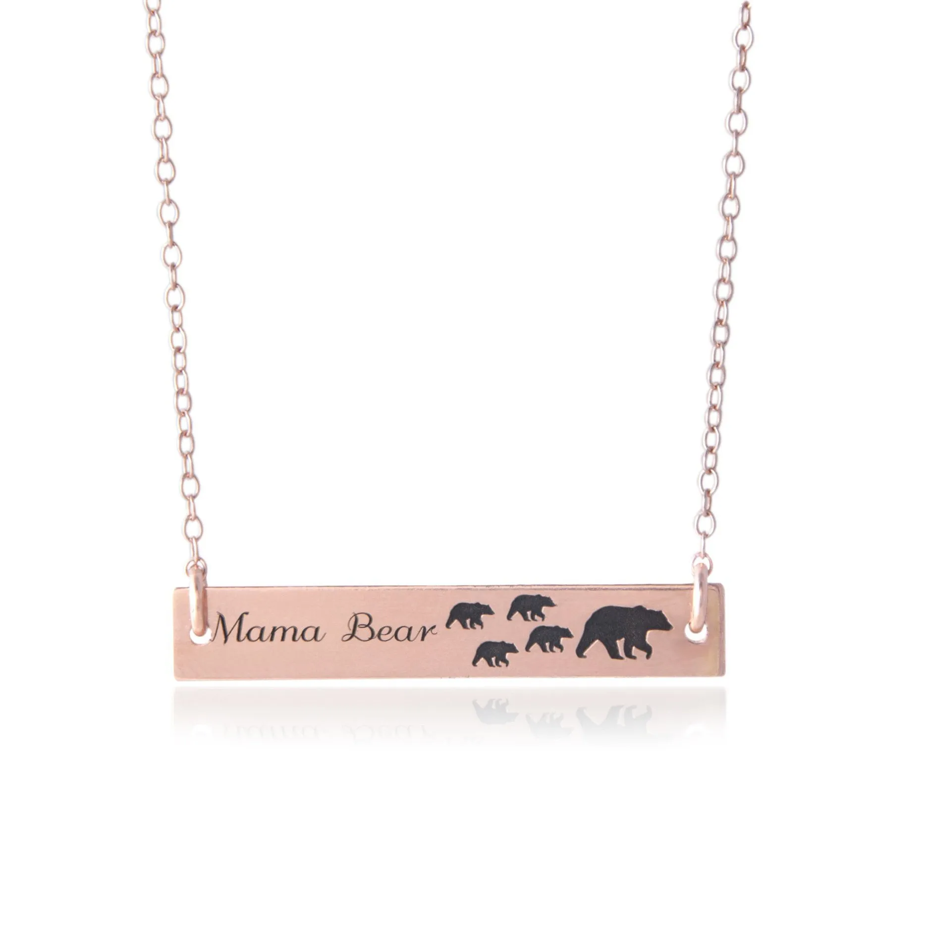Mom Necklace - Bear and Cubs