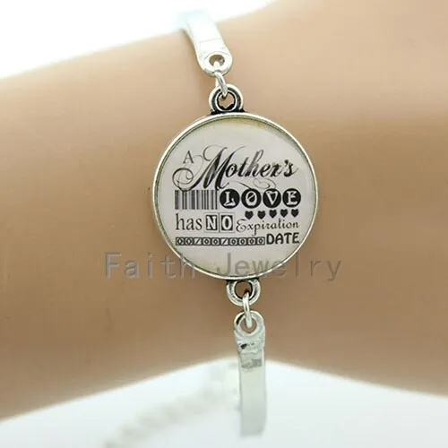 Mon bracelet A mothers like has No expiration Date women bracelet classic gift plated silver bracelet for mother's day B234
