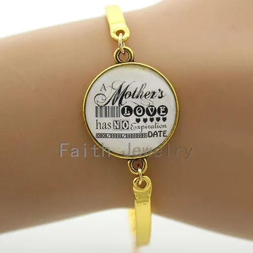 Mon bracelet A mothers like has No expiration Date women bracelet classic gift plated silver bracelet for mother's day B234