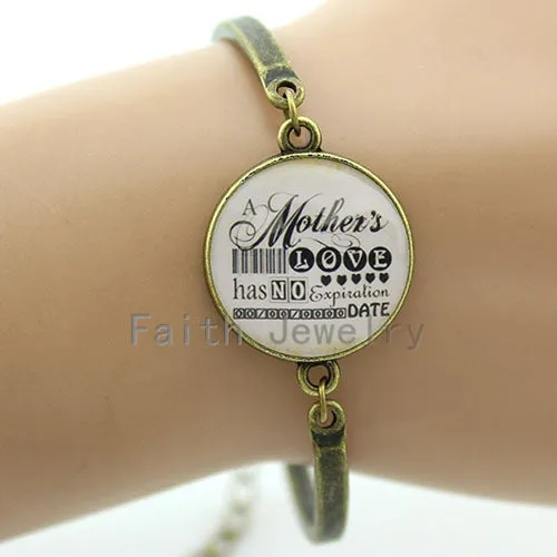Mon bracelet A mothers like has No expiration Date women bracelet classic gift plated silver bracelet for mother's day B234