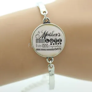 Mon bracelet A mothers like has No expiration Date women bracelet classic gift plated silver bracelet for mother's day B234
