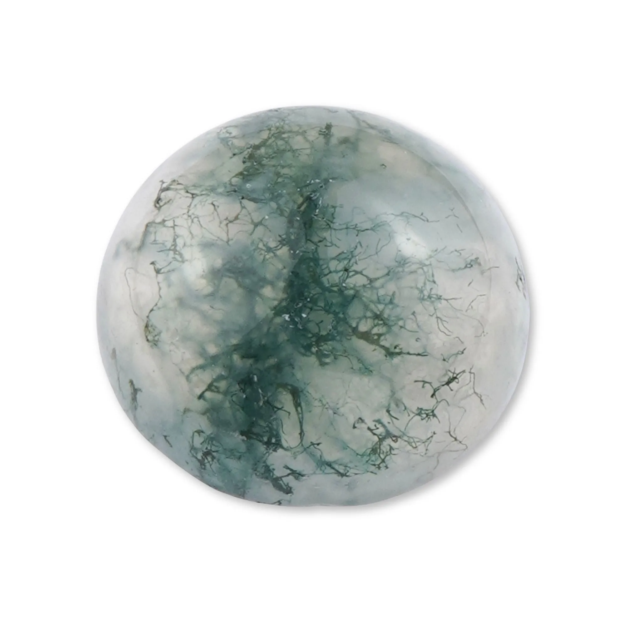 Moss Agate - Round Cabochon