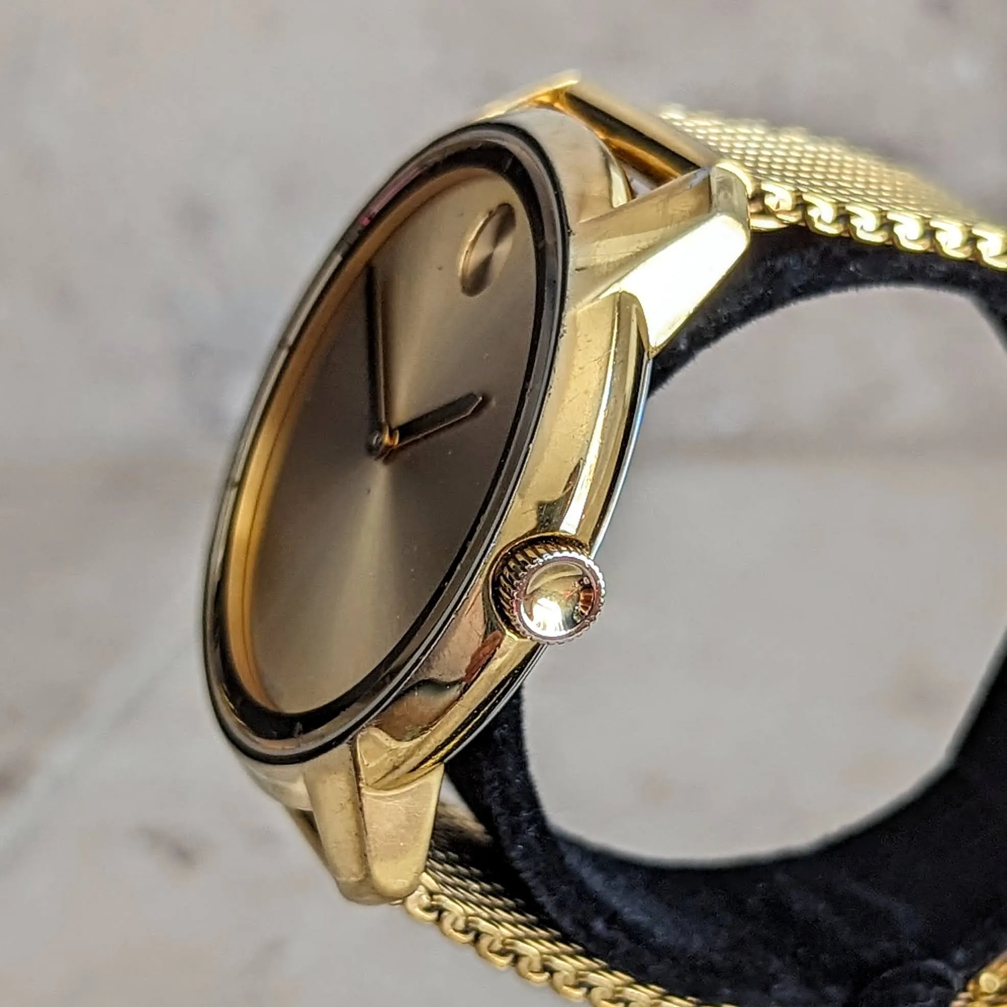 MOVADO BOLD Watch Gold Tone Case 44mm Wristwatch Ref. MB.01.1.34.6202