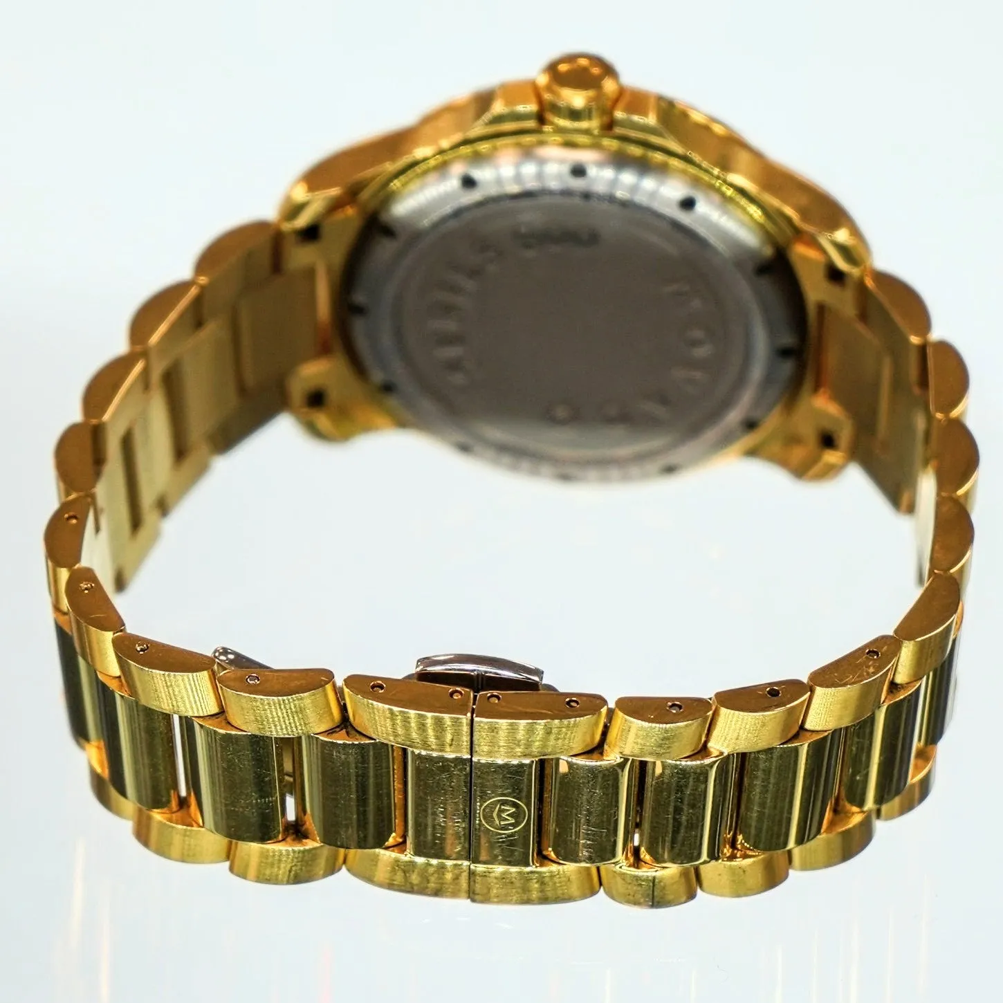 MOVADO Series 800 Active Sport Diver Watch 14.1.36.1549 ALL Gold-Tone S.S.