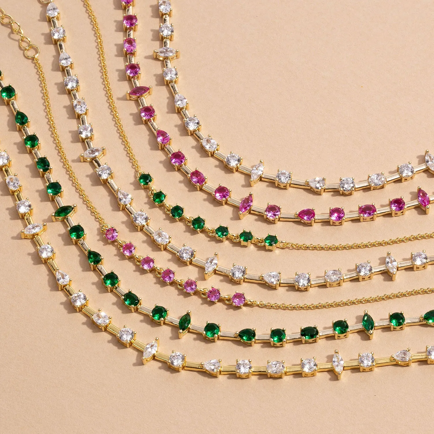 Multi Shape CZ Bracelet