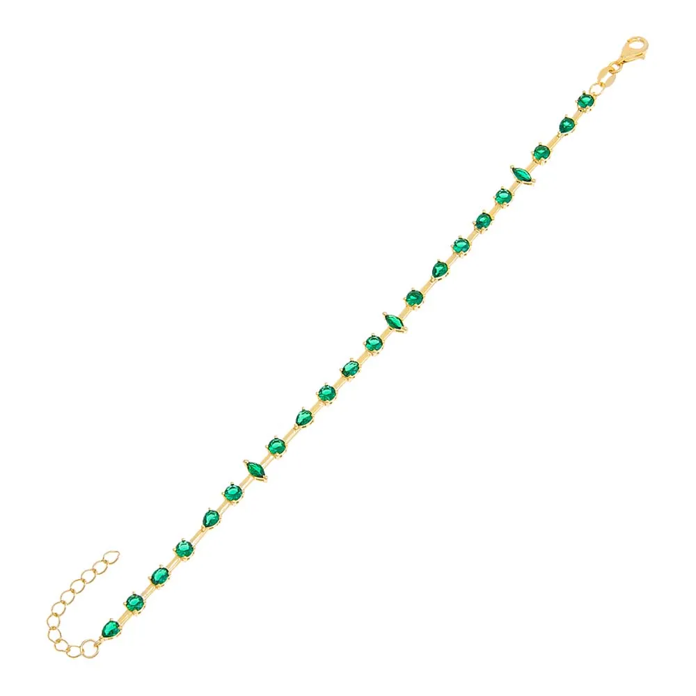 Multi Shape CZ Bracelet