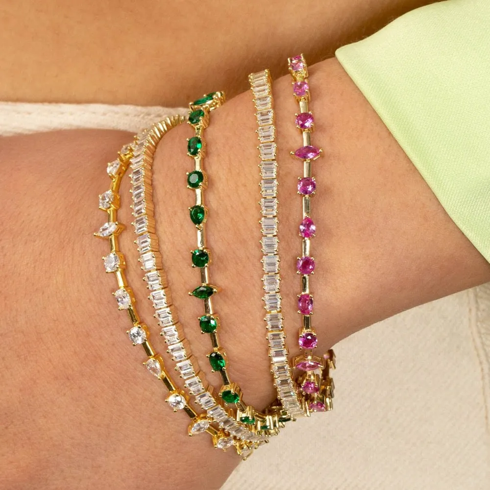 Multi Shape CZ Bracelet