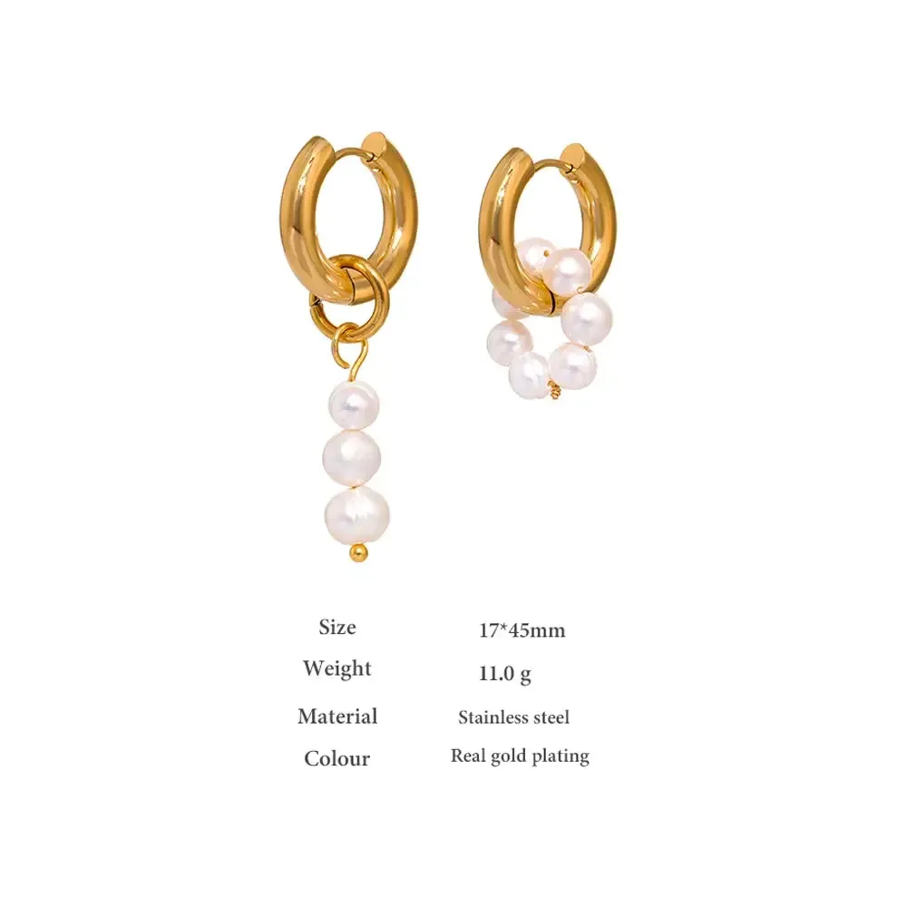 Natural Pearl Dangle Earrings