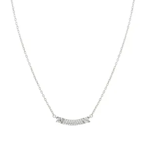 Nomination Fashion Era Necklace with Bar & Cubic Zirconia, Sterling Silver