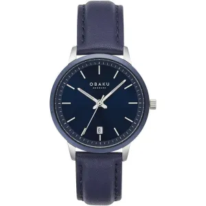 Obaku Salvie Lille Saxe Steel 34mm Watch - V270LDHLRL