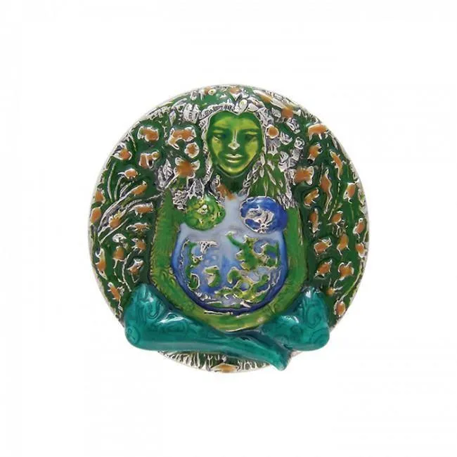 Oberon Zell Gaia Silver Pin TBC034