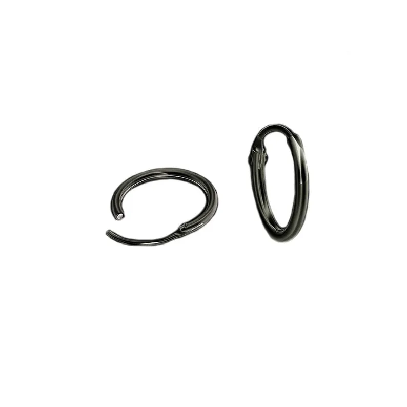 Oxidized Sterling Silver Dangle Earring for men