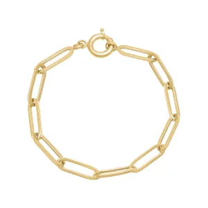 Paperclip Bracelet 14K