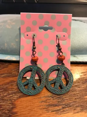 Peace Dangle Earrings