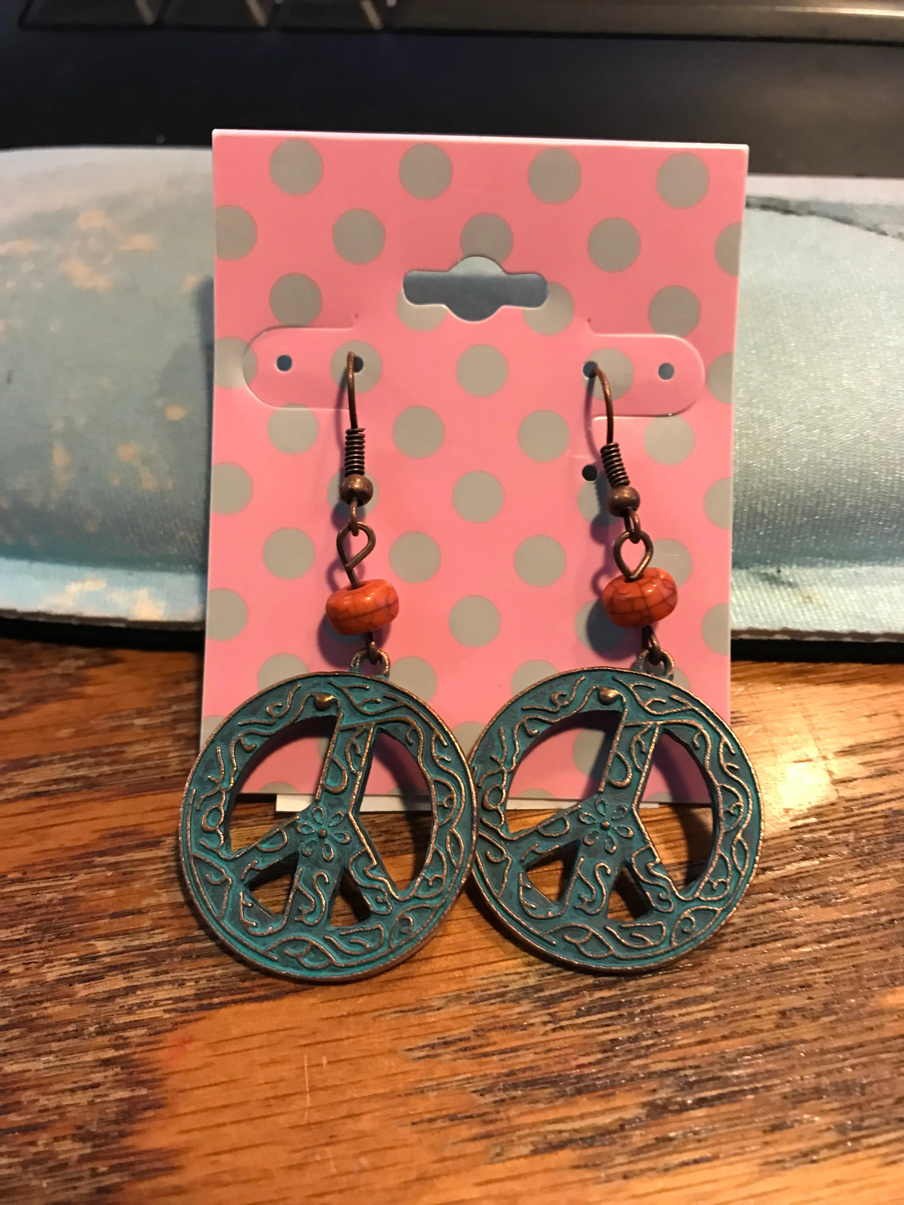 Peace Dangle Earrings
