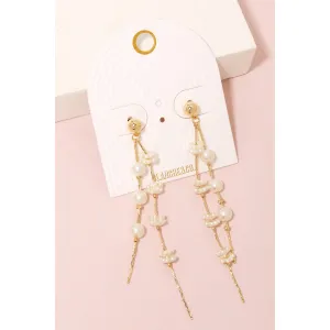 Pearly Chain Dangle Earrings