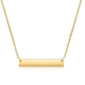 Personalized Custom Name Bar Necklace Engraved for Mom