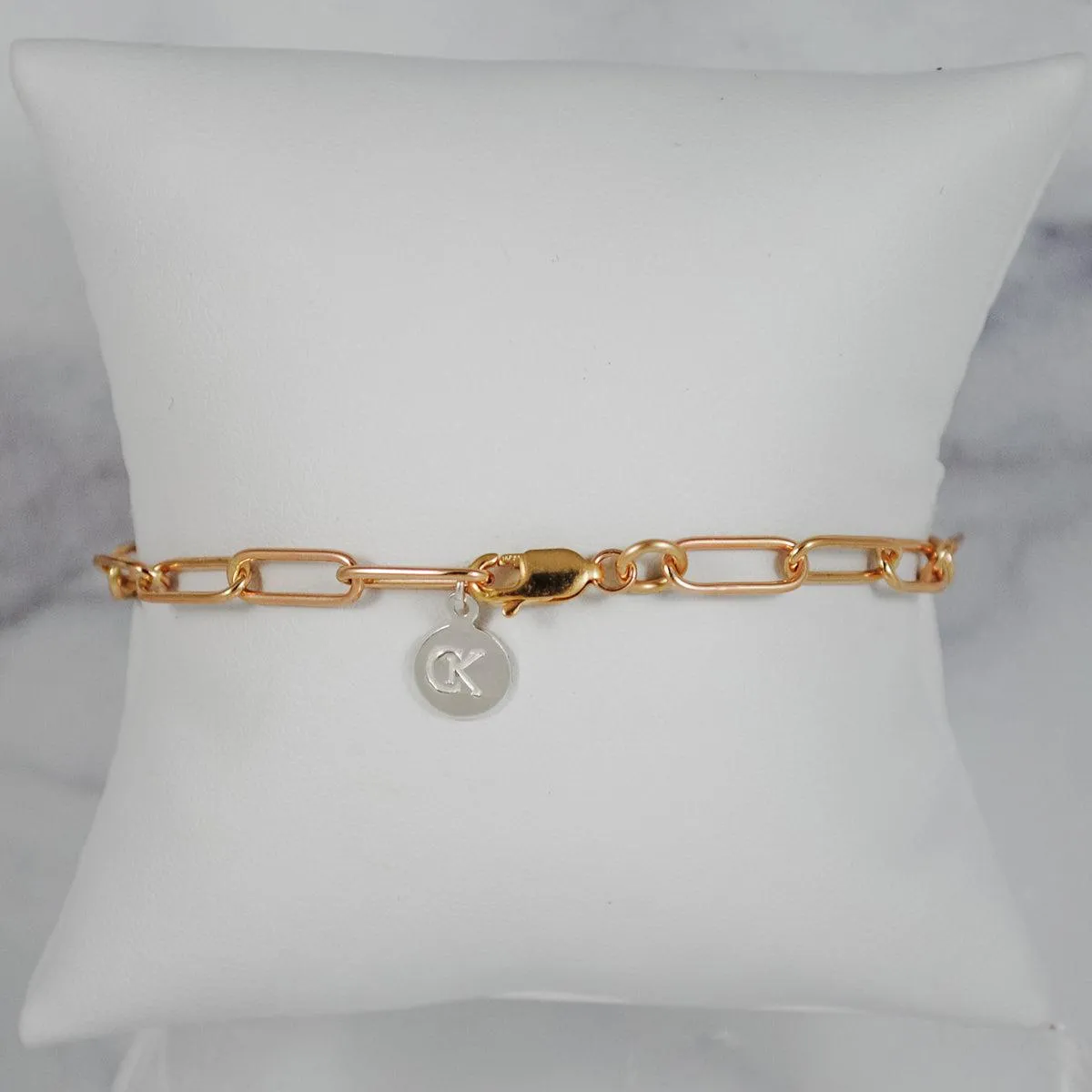Petite Paperclip Chain & Tahitian Pearl Bracelet