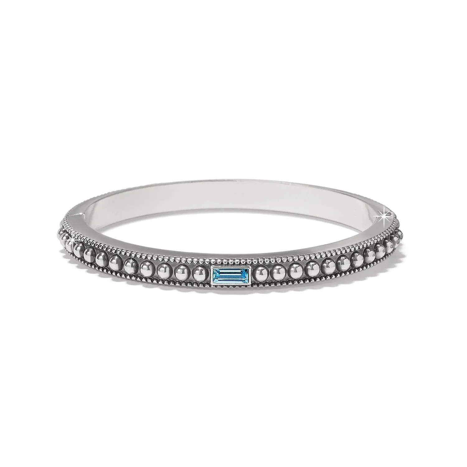 Pretty Tough Gem Hinged Bangle - JF021B