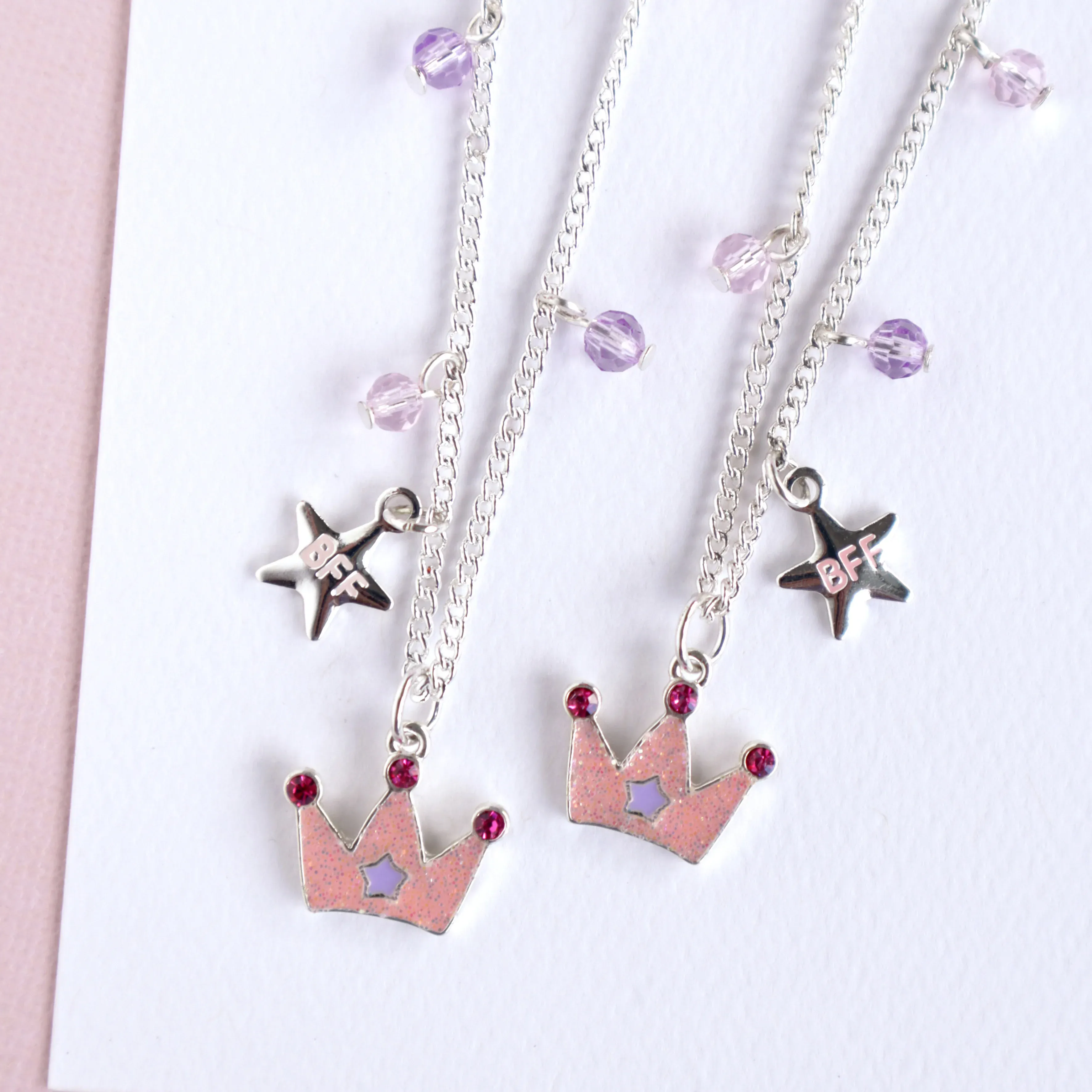 Princess Tiara BFF Necklace Set (2 Necklaces)