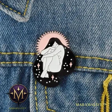 Quiet Sleeping Girl Feminist Enamel Pin Brooches Badges Hard Enamel Pins Women Hat Bag Backpack Jewelry Accessories Fine Gifts