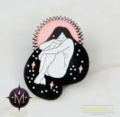Quiet Sleeping Girl Feminist Enamel Pin Brooches Badges Hard Enamel Pins Women Hat Bag Backpack Jewelry Accessories Fine Gifts