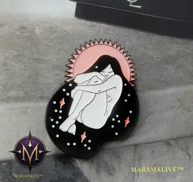 Quiet Sleeping Girl Feminist Enamel Pin Brooches Badges Hard Enamel Pins Women Hat Bag Backpack Jewelry Accessories Fine Gifts