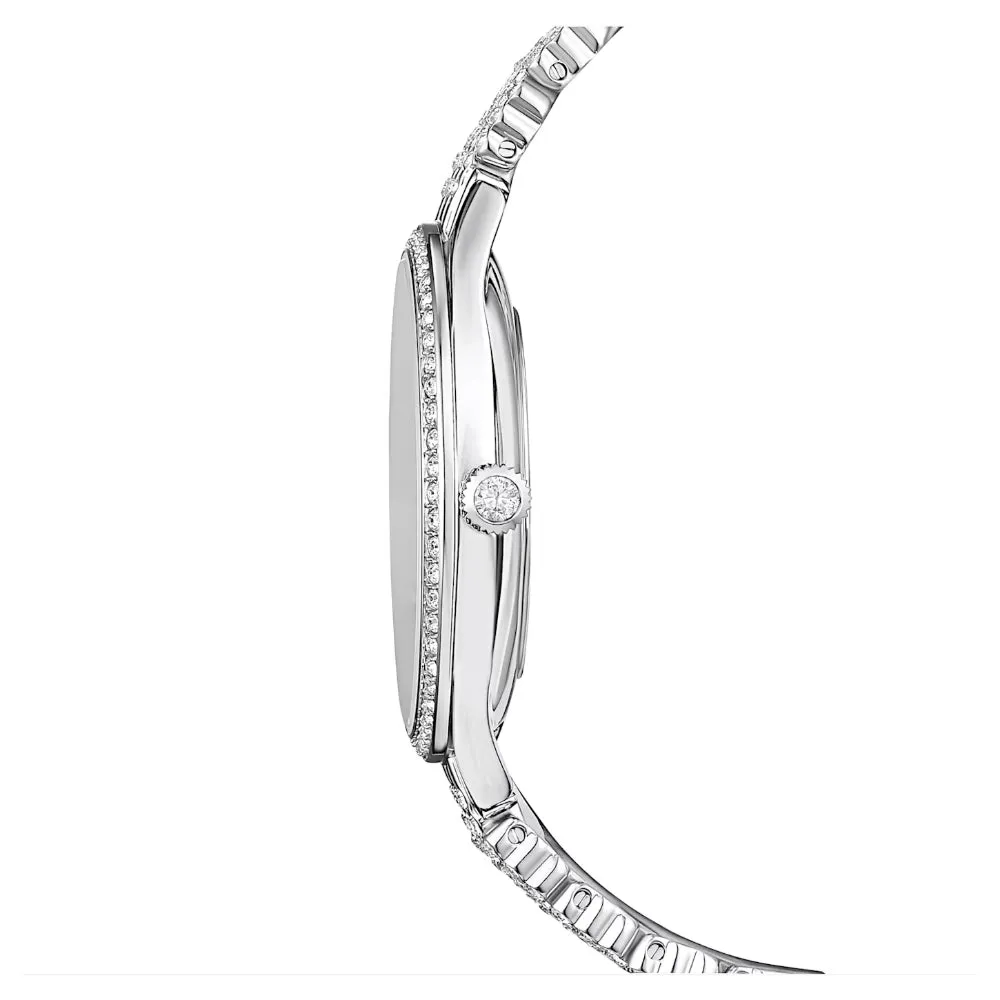 "Swarovski Attract watch Swiss Made, Full pavé, Stainless steel"