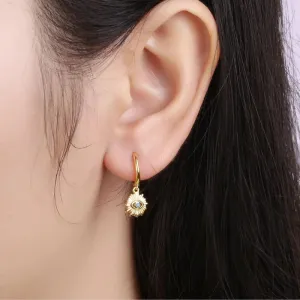 Radiant Evil Eye Dangle Earrings