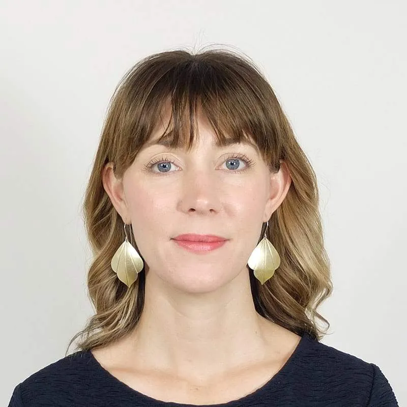 Recast Leafy Deco earrings