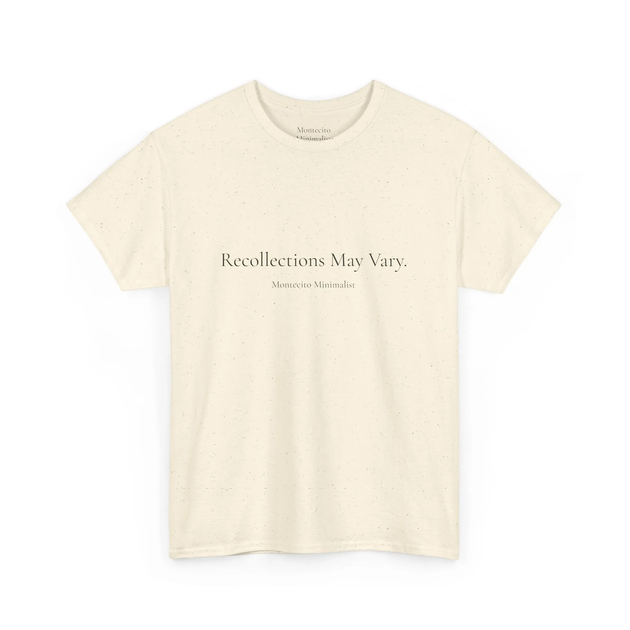 Recollections May Vary Unisex Cotton Tee (Printed & Shipped from Australia- US Option Available!)