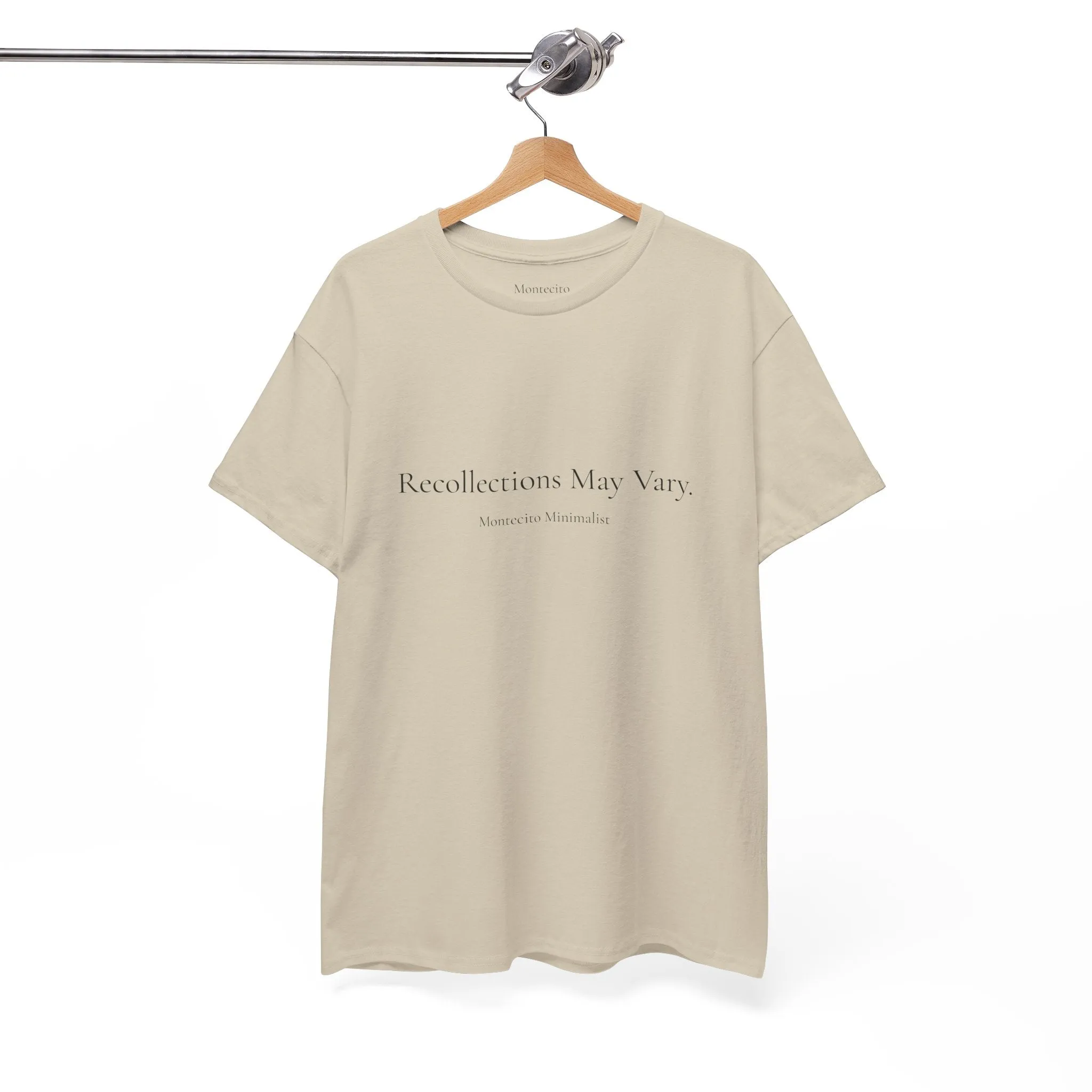 Recollections May Vary Unisex Cotton Tee (Printed & Shipped from Australia- US Option Available!)