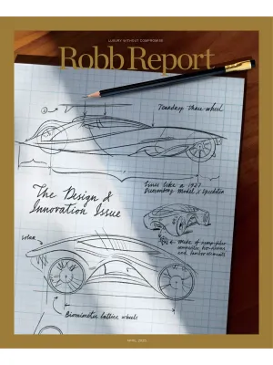 Robb Report - The Design & Innovation Issue April 2025: Future Of Electric Vehicles, Arsha Kaviani, Qinq Dynasty Tiger Sculptures, East London Cultural Hotspots, Fragrances, Watches, Jewelry & More!