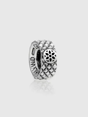 Rosette Rondel in Sterling Silver