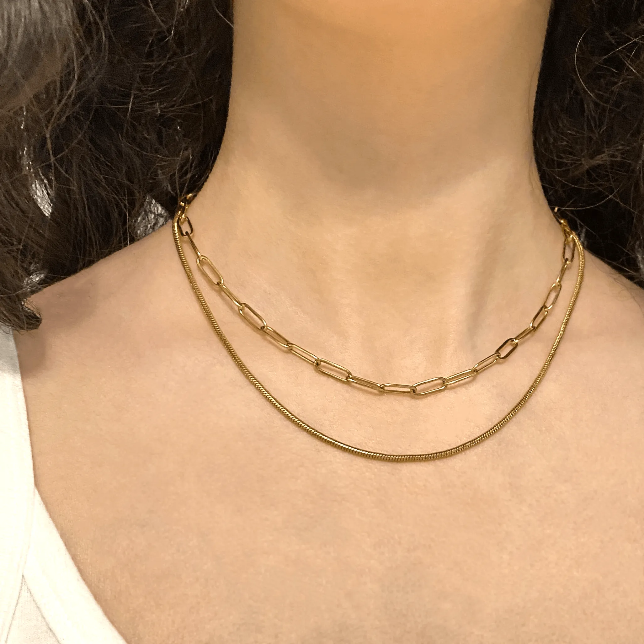 ROUND SNAKE CHAIN NECKLACE