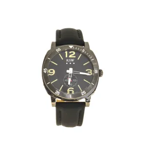 Rsw Men'S Stainless Steel Watch With Gun Metal Case