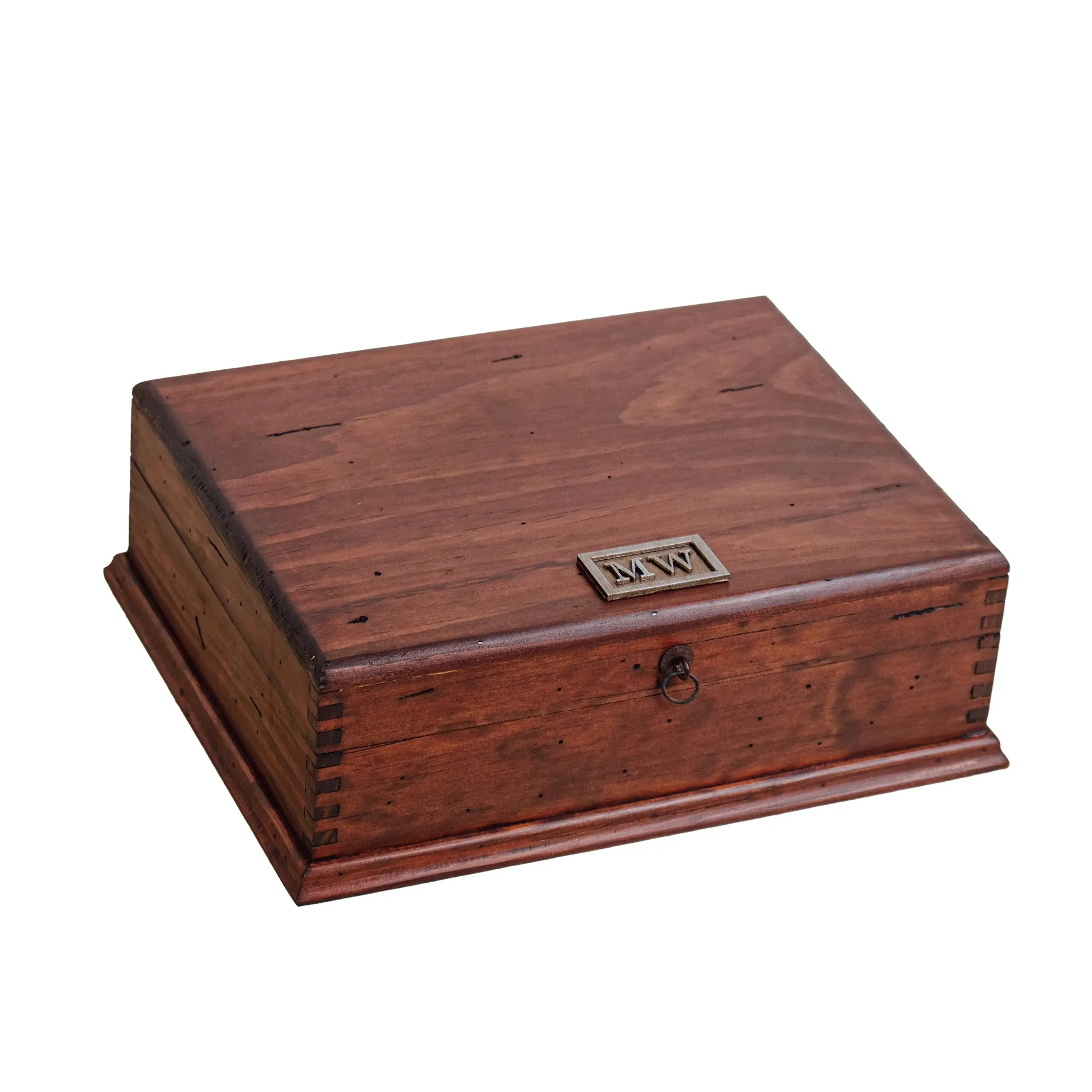 Rustic Watch Box for 8 Watches - Slim Design - Removable Tray