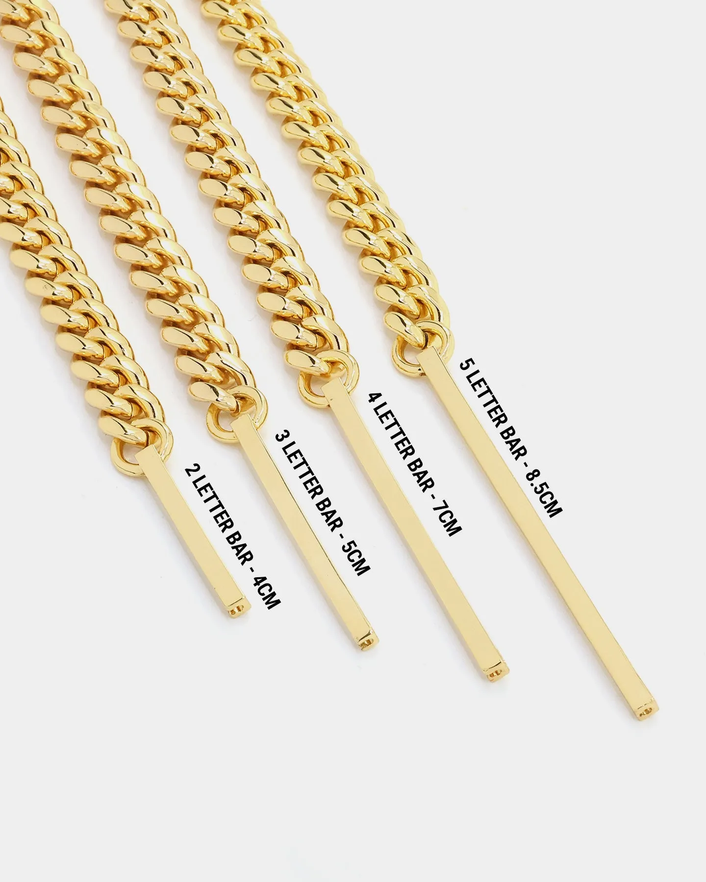Saint Morta Custom Alpha 2 Letter Chain Gold