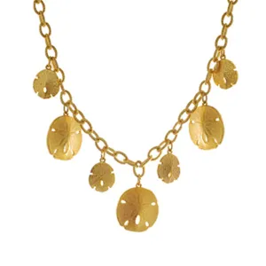 Sand Dollar Multiple Disc Chain Necklace