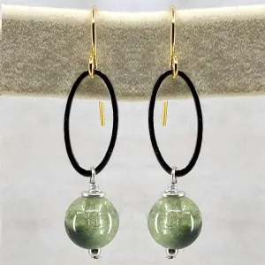 Satellite Earrings, Aventurine