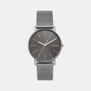 Signatur Men's Grey Analog Steel Mesh Watch SKW6577