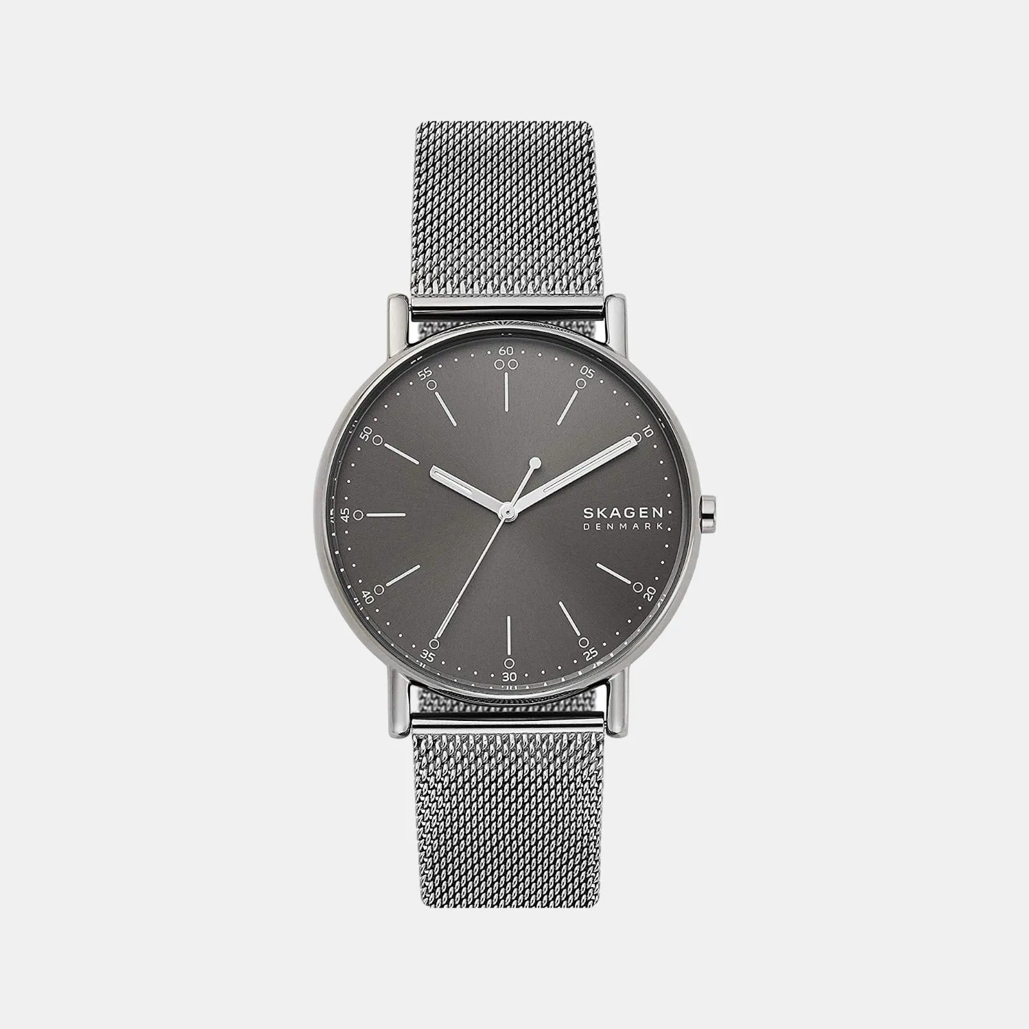 Signatur Men's Grey Analog Steel Mesh Watch SKW6577