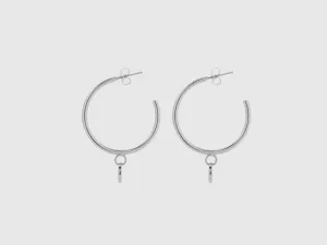 SILVER HOOP EARRINGS