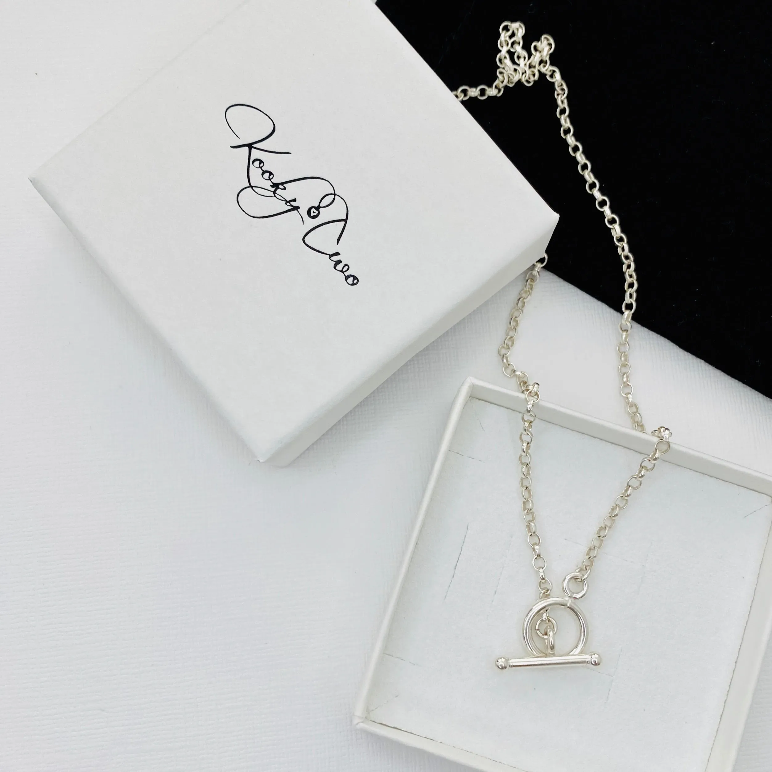 Silver T Bar Necklace