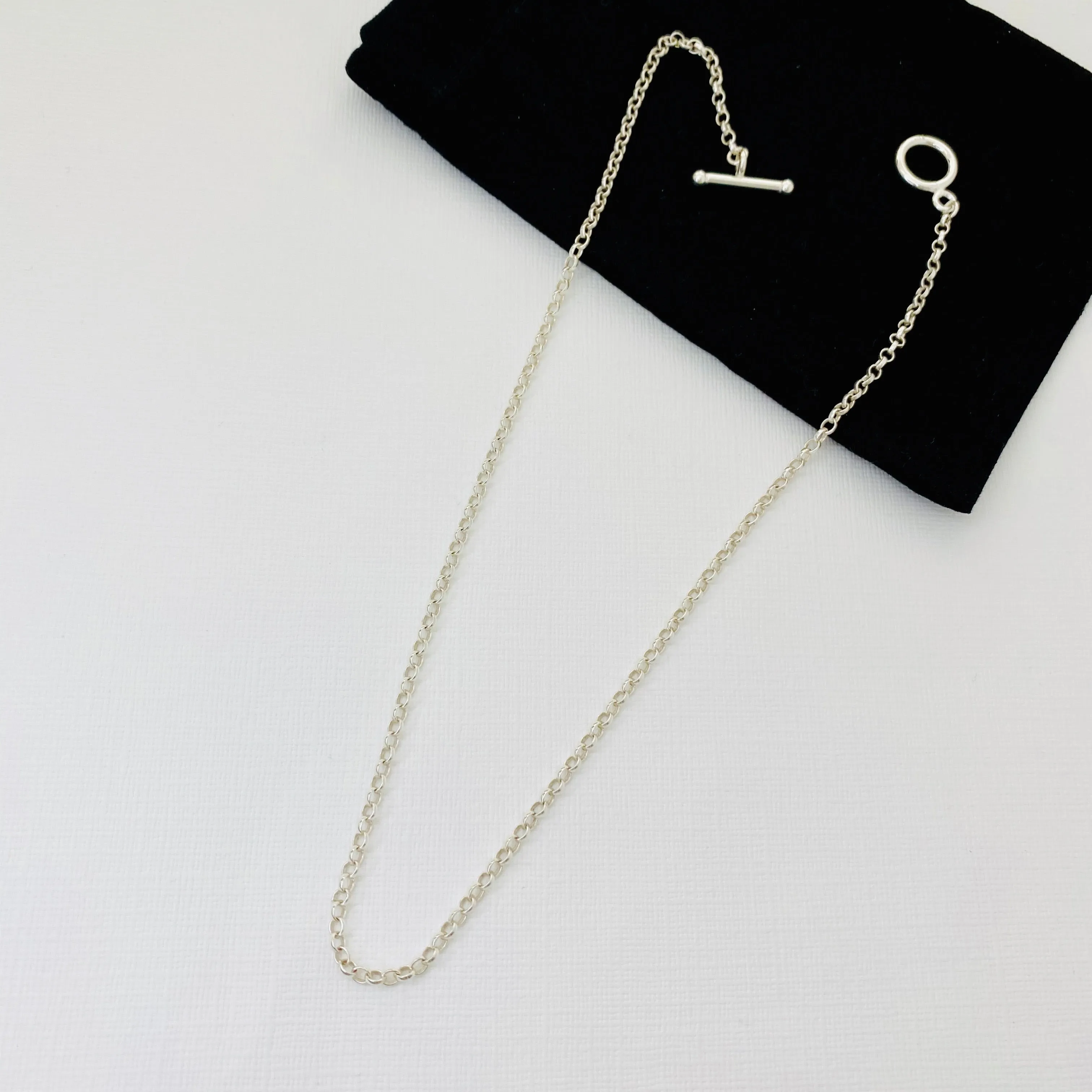 Silver T Bar Necklace