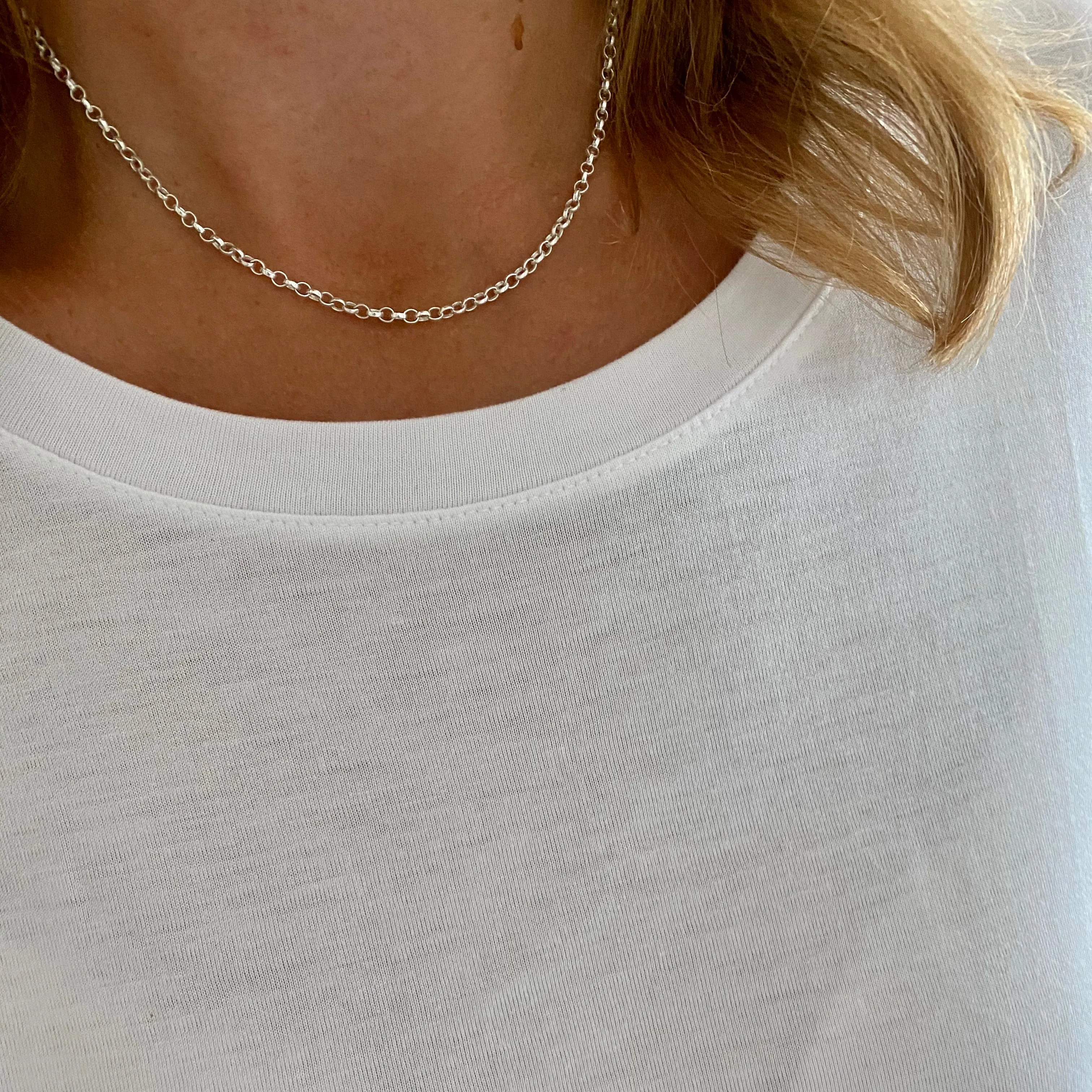 Silver T Bar Necklace