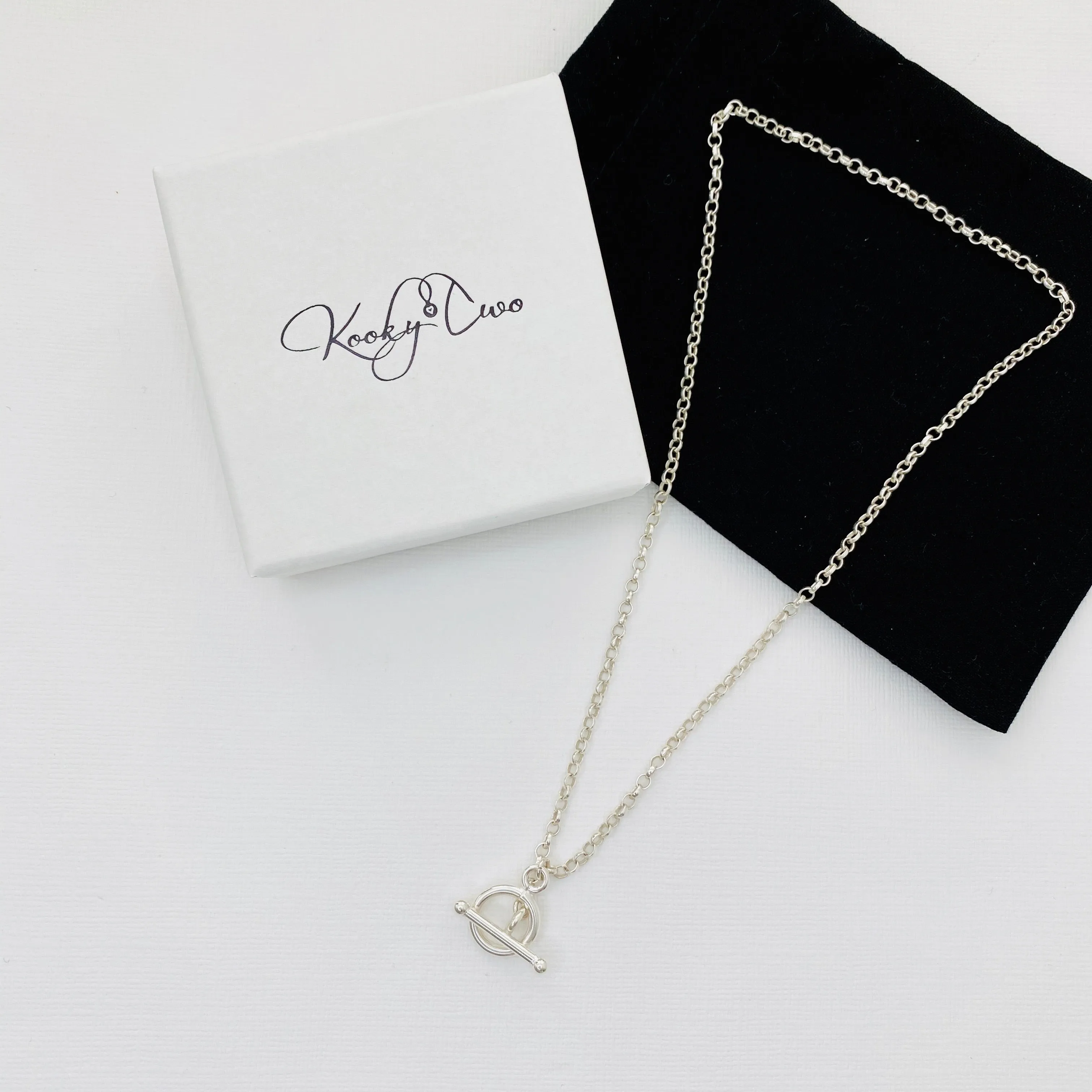 Silver T Bar Necklace