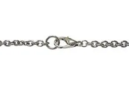 Silver Toned Etched AK47 Rifle V4 Pendant Necklace