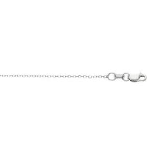 Sincerely Springer's 14k White Gold .87mm Cable Chain - 16"