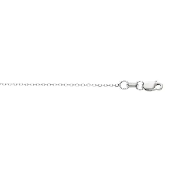 Sincerely Springer's 14k White Gold .87mm Cable Chain - 16"